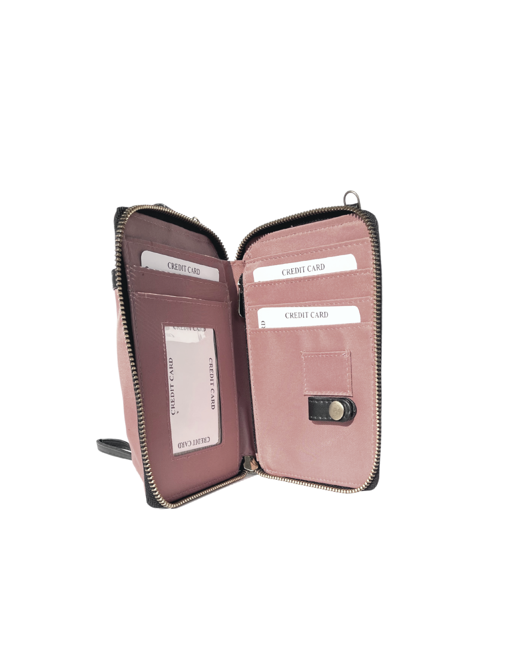 Breeze Mobile Sling Wallet Pink (Silver)