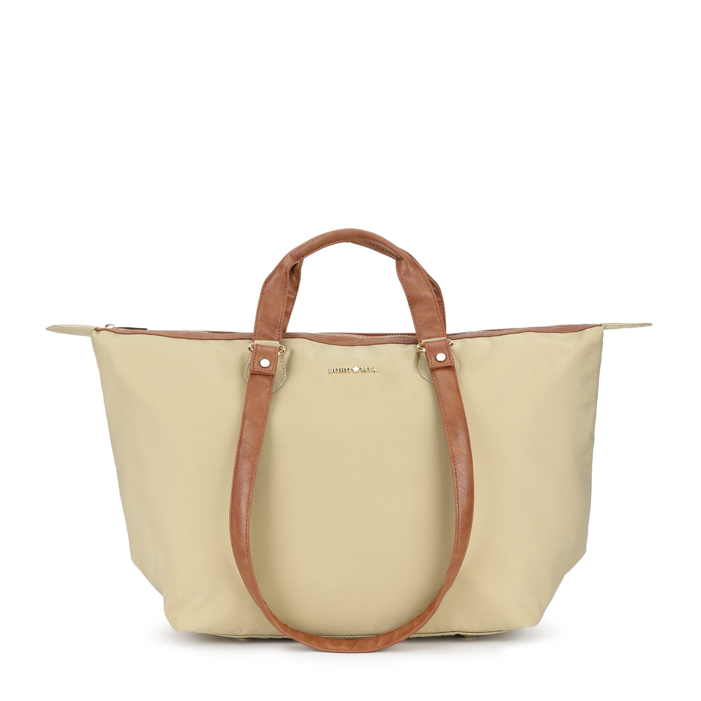 Cabin Tote Midi In Beige image 0