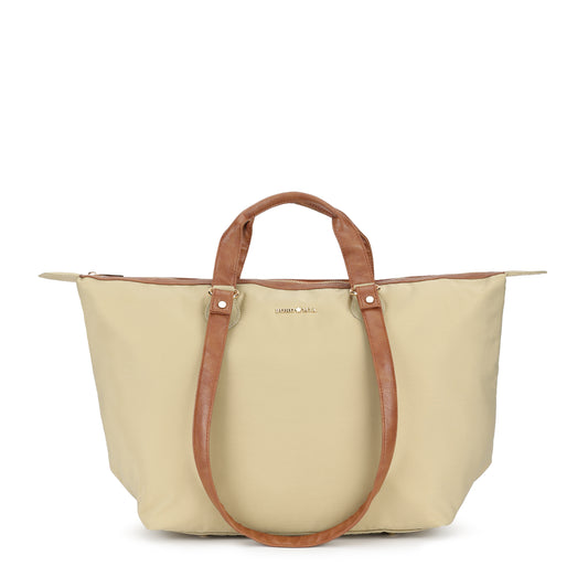 Cabin Tote Midi In Beige image 0