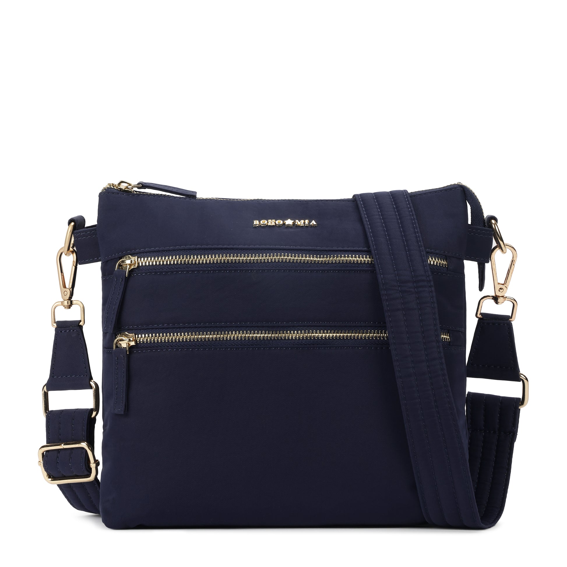 Tripper Crossbody/Sling Bag - Navy Blue (Gold Metal Zip) image 0