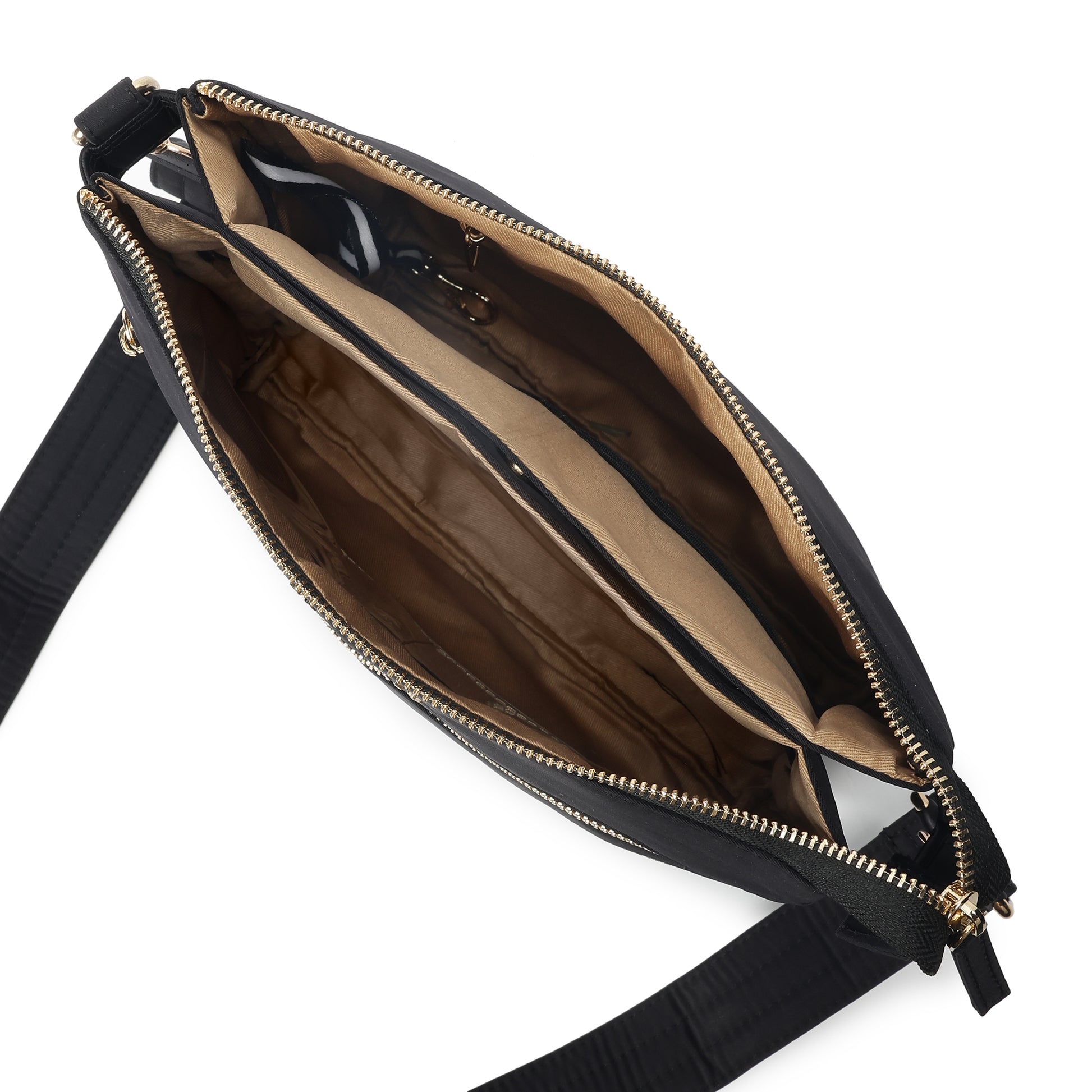 Tripper Crossbody/Sling Bag (Metal Zip) Black image 5