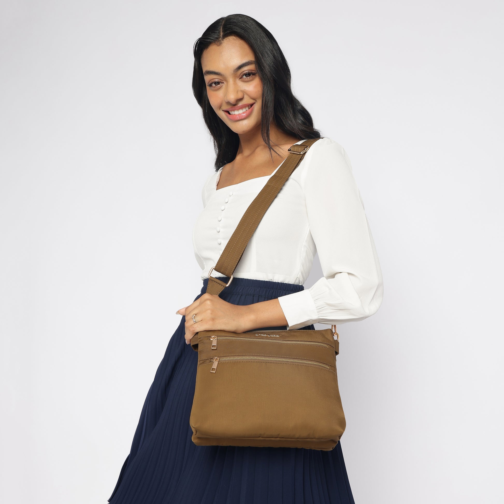 Tripper Crossbody/Sling Bag -Khaki Brown image 1
