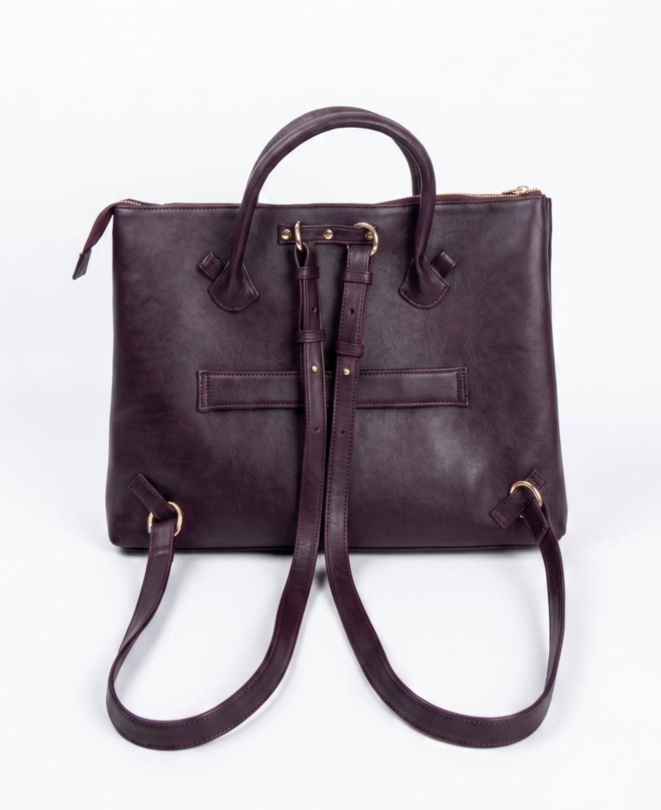 Bohomia Metropolitan Totepack (Dark Cherry) - 3 Way Carry Work Tote with Laptop Compartment + 8 Pockets