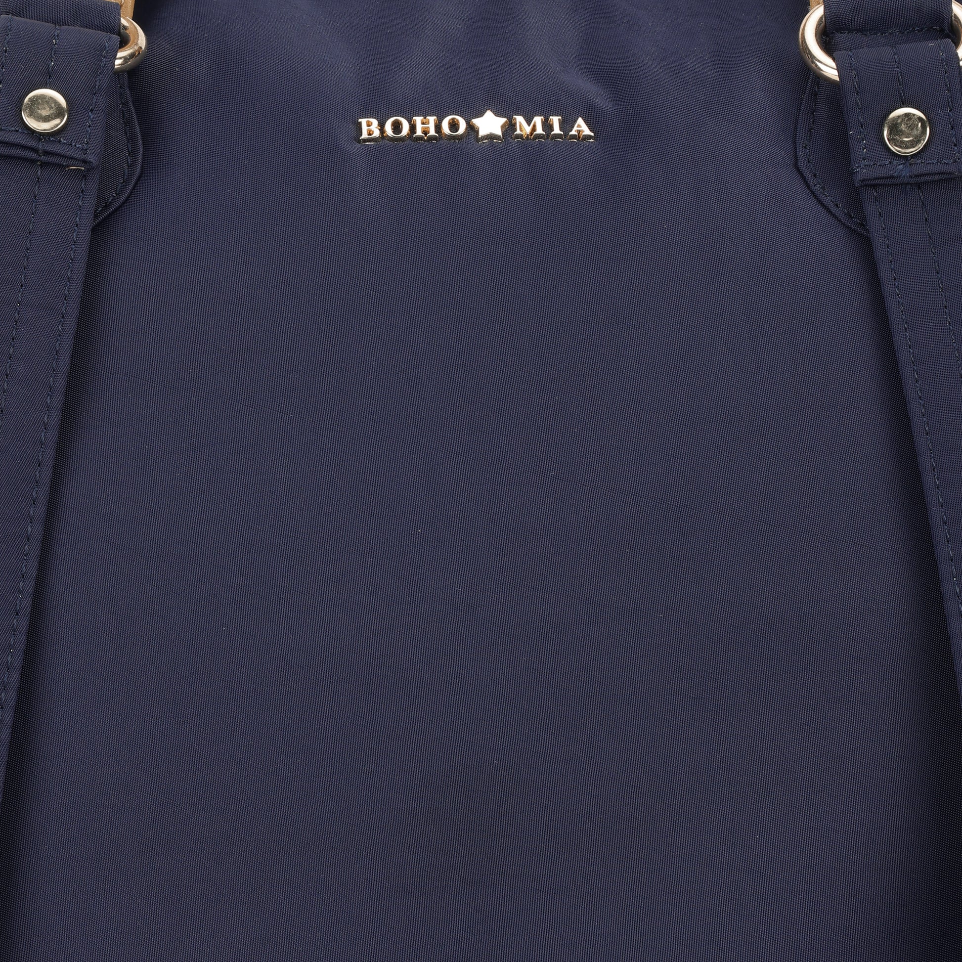 Cabin Tote Midi In Navy Blue image 7