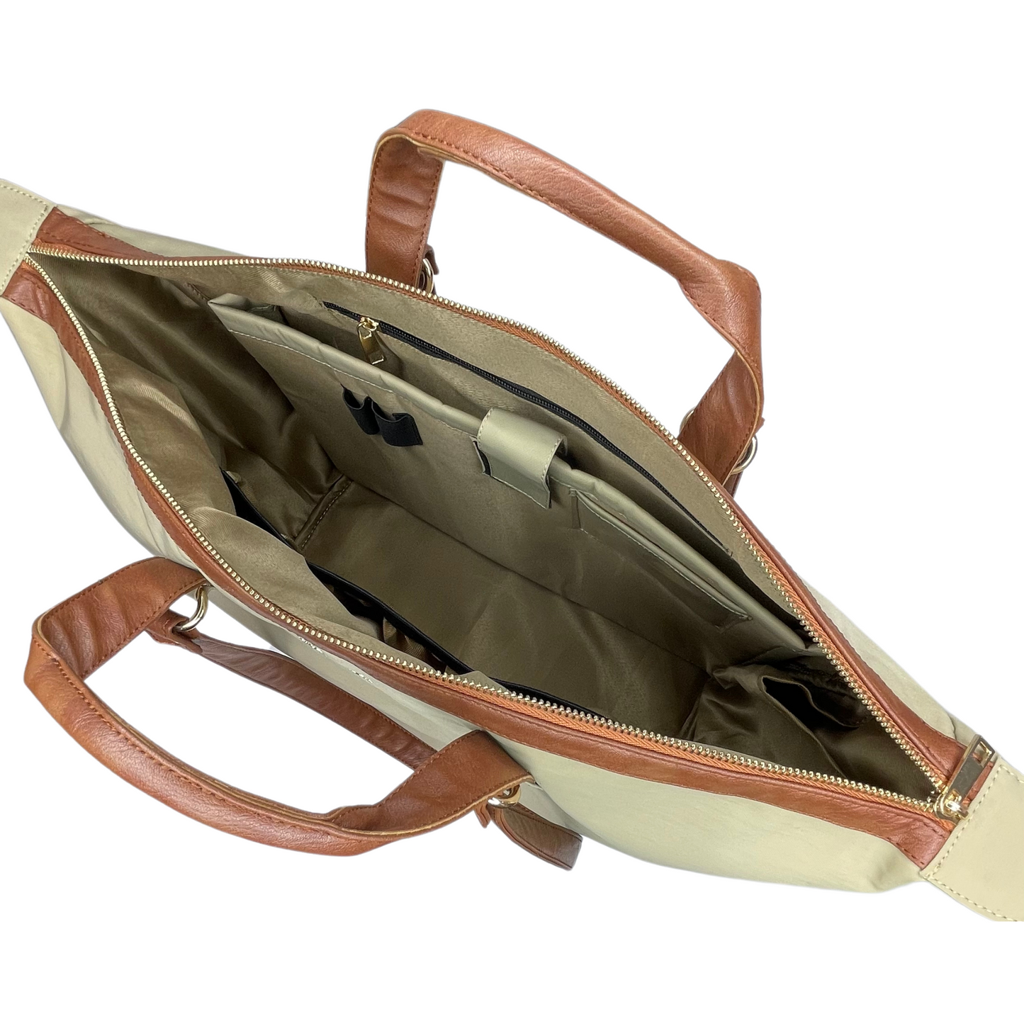 Cabin Tote Midi In Beige image 3