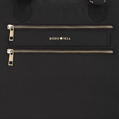 Cabin Tote Midi In Black image 8