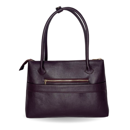 Bohomia City Tote (Dark Cherry) | Medium Size Work Tote for Women | Fits iPad & MacBook Air