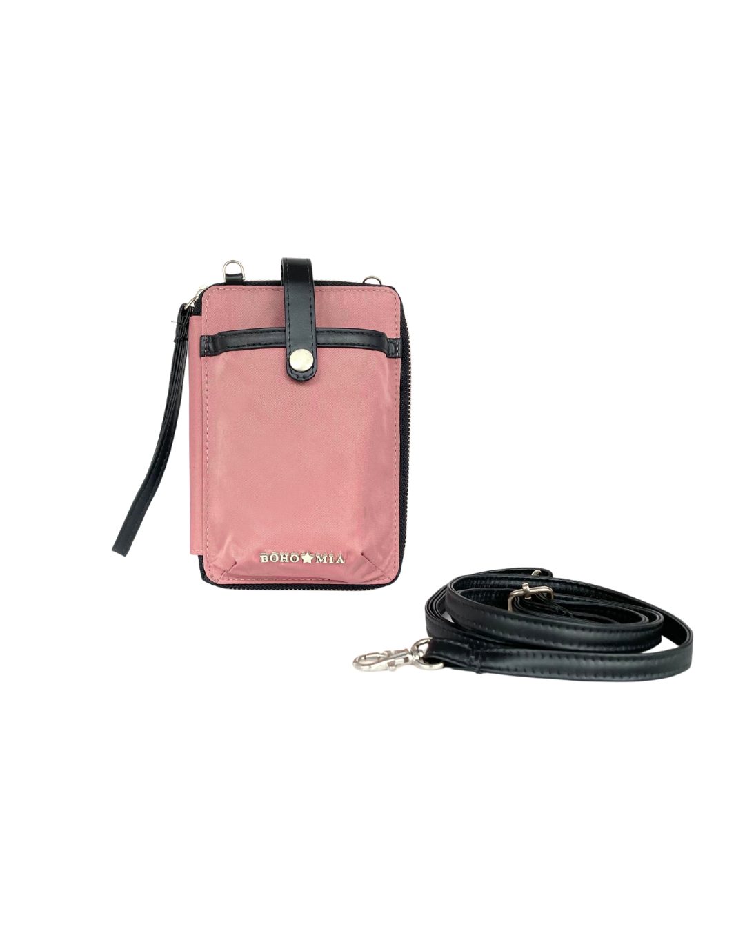 Breeze Mobile Sling Wallet Pink (Silver)