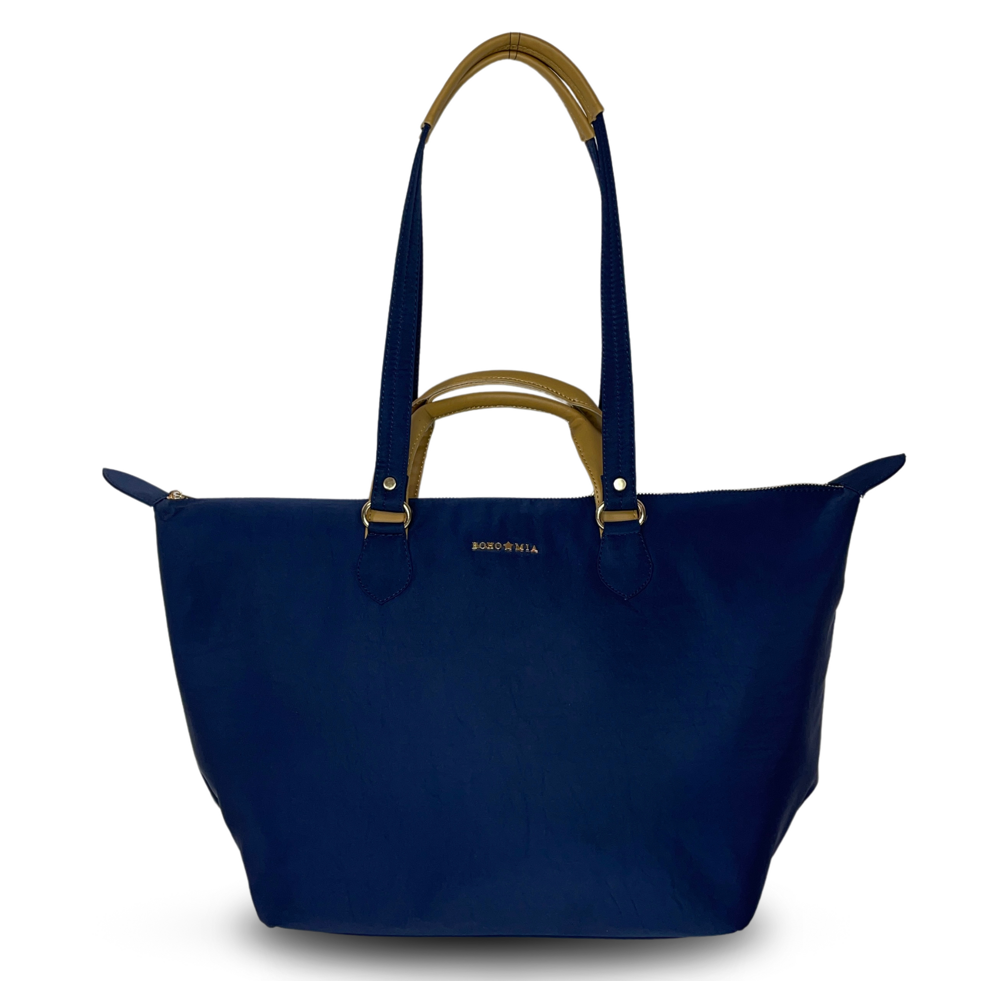 Cabin Tote Midi In Navy Blue image 10