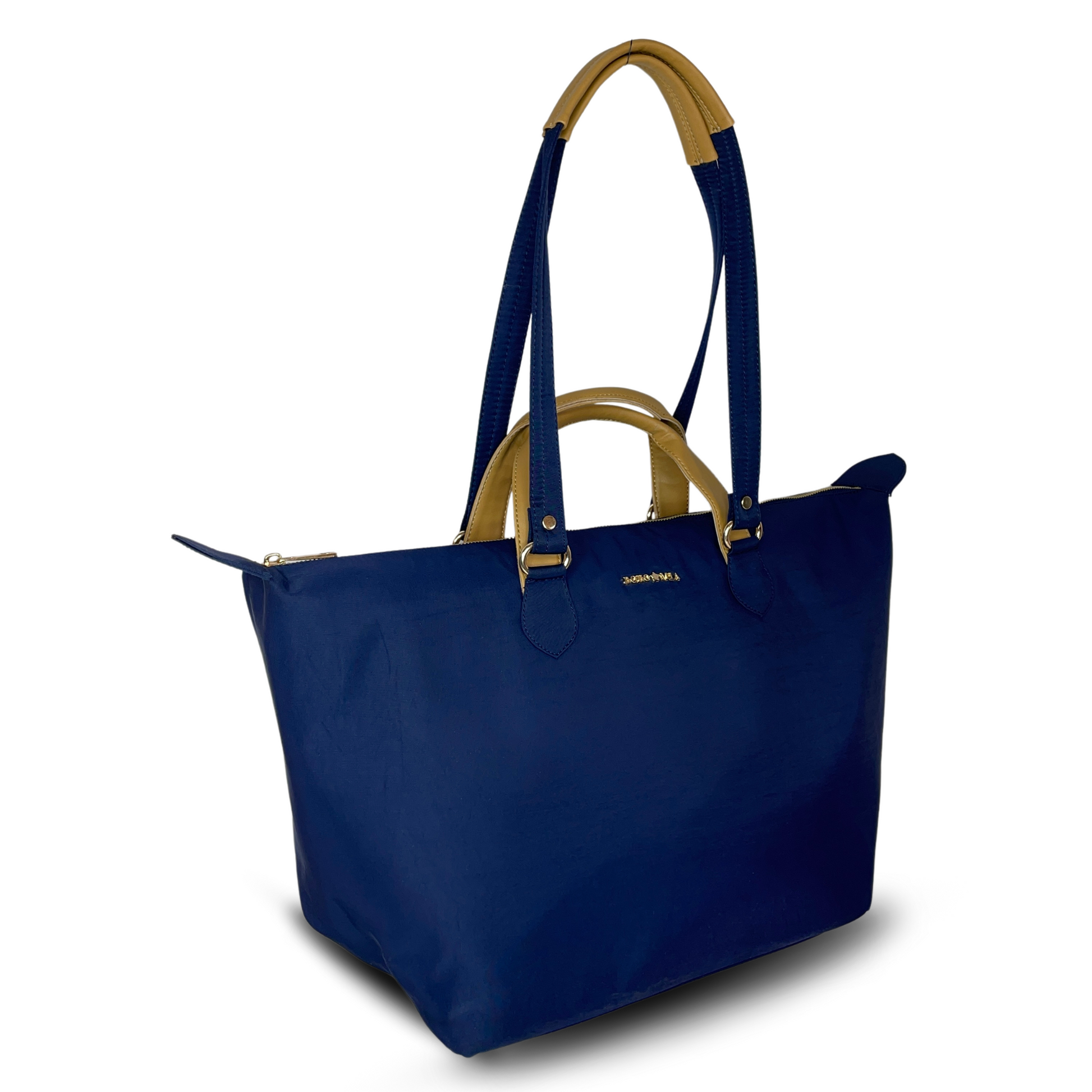 Cabin Tote Midi In Navy Blue image 11