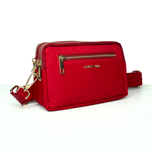 All-Rounder(Red)- Belt Bag/Clutch/Sling Bag