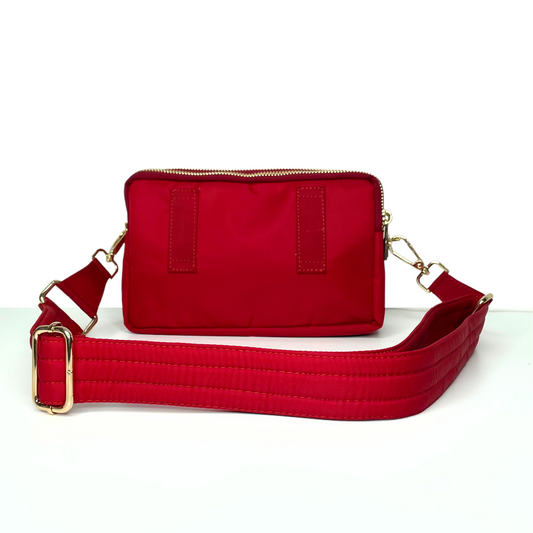 All-Rounder(Red)- Belt Bag/Clutch/Sling Bag
