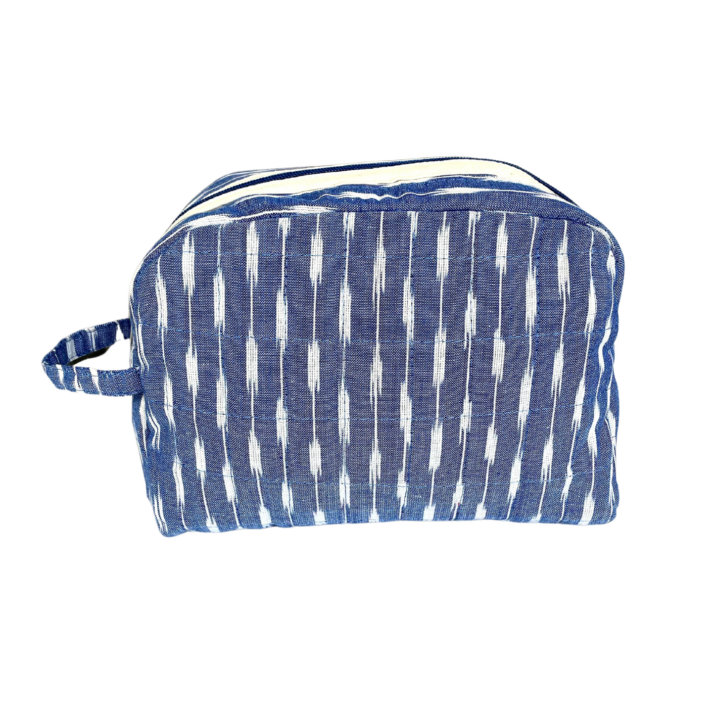 Grassroots Bohomia Ikkat Packeasy Toiletry Bag-Sky blue image 1