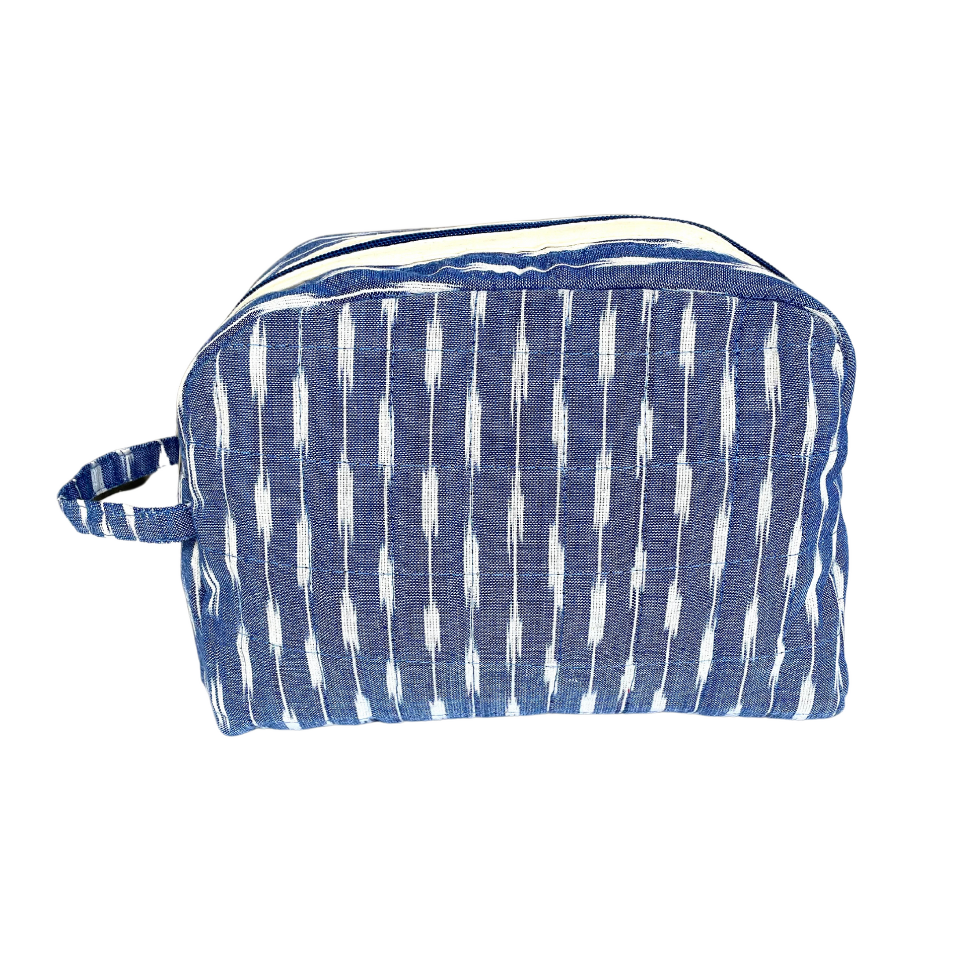 Grassroots Bohomia Ikkat Packeasy Toiletry Bag-Sky blue image 1