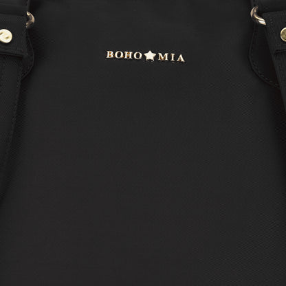 Cabin Tote Midi In Black image 9