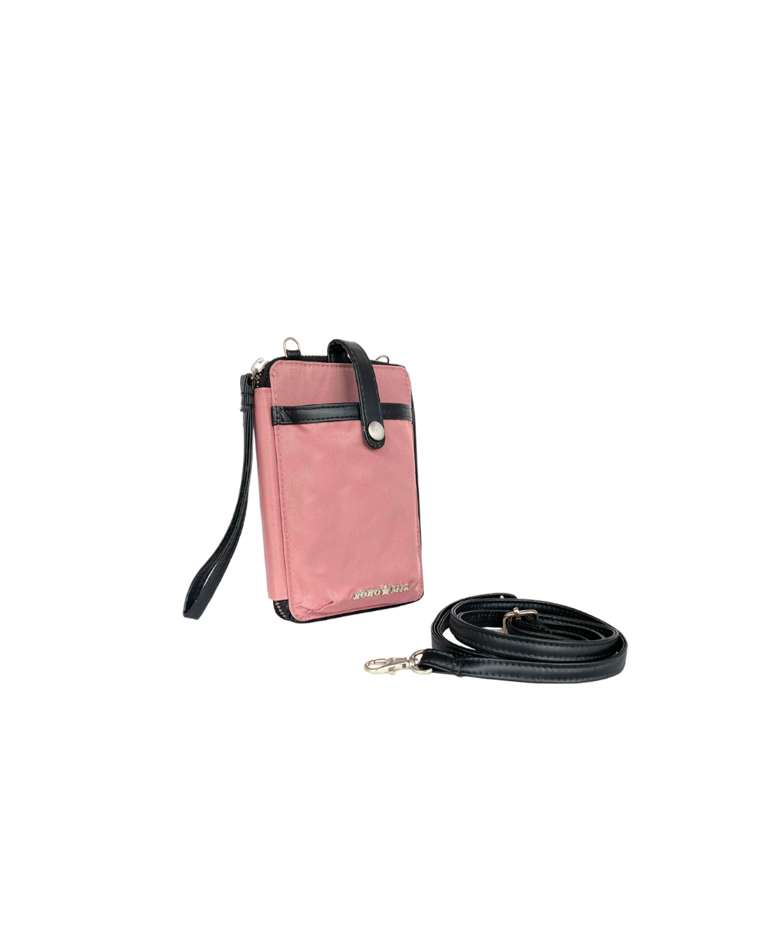 Breeze Mobile Sling Wallet Pink (Silver)