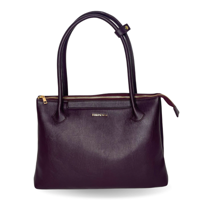Bohomia City Tote (Dark Cherry) | Medium Size Work Tote for Women | Fits iPad & MacBook Air