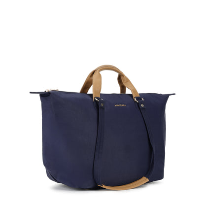 Cabin Tote Midi In Navy Blue image 5