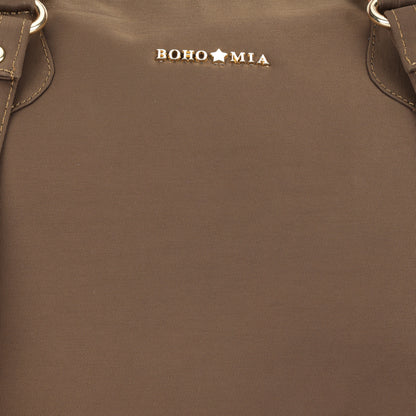 Cabin Tote Midi In Dark Brown image 8