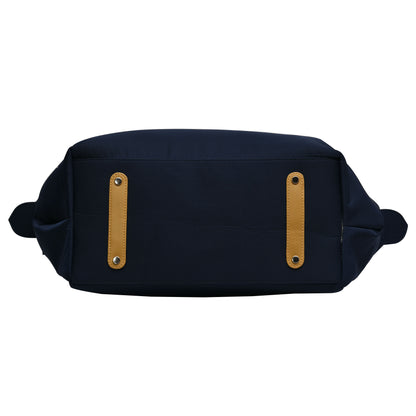 Cabin Tote Midi In Navy Blue image 12