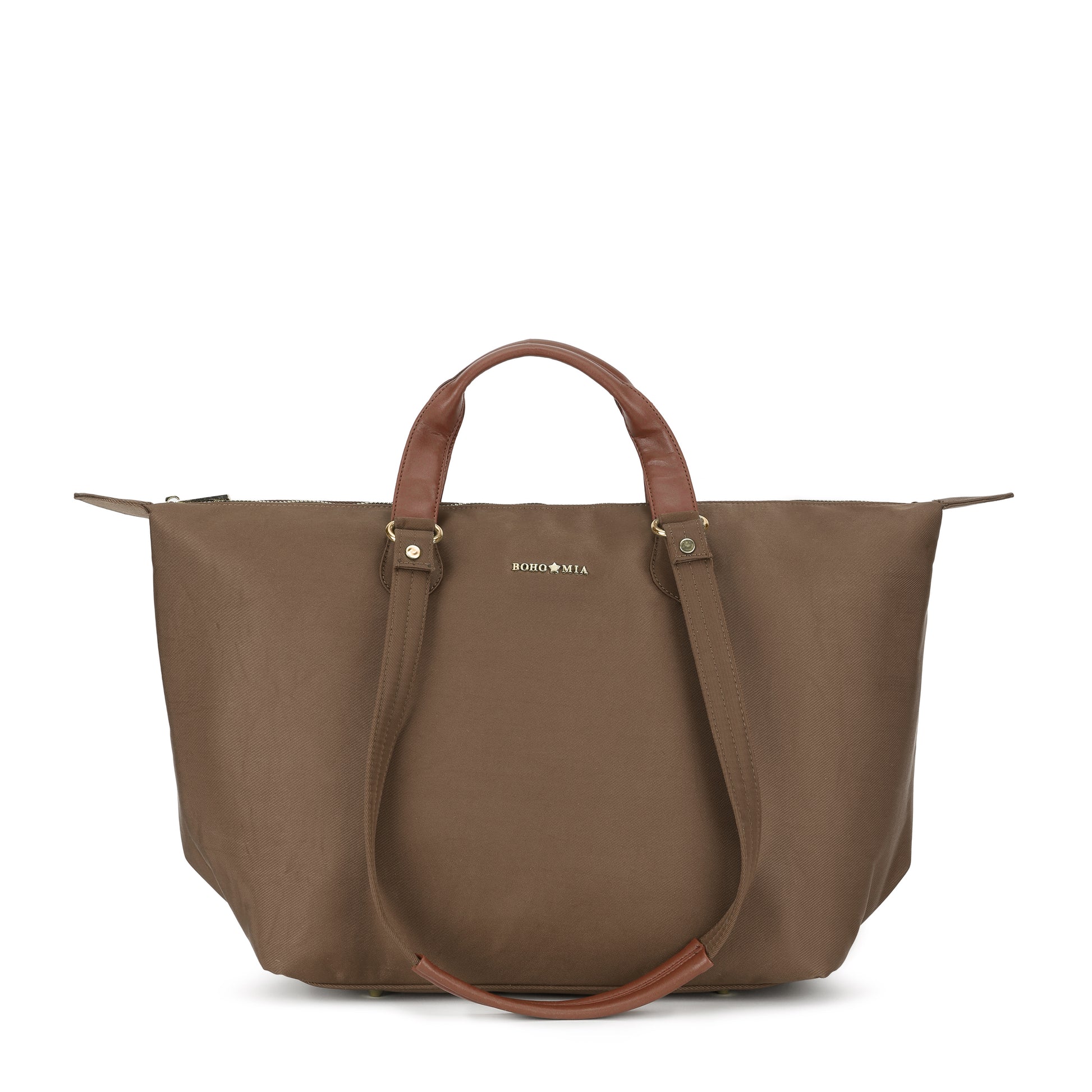 Cabin Tote Midi In Dark Brown image 0
