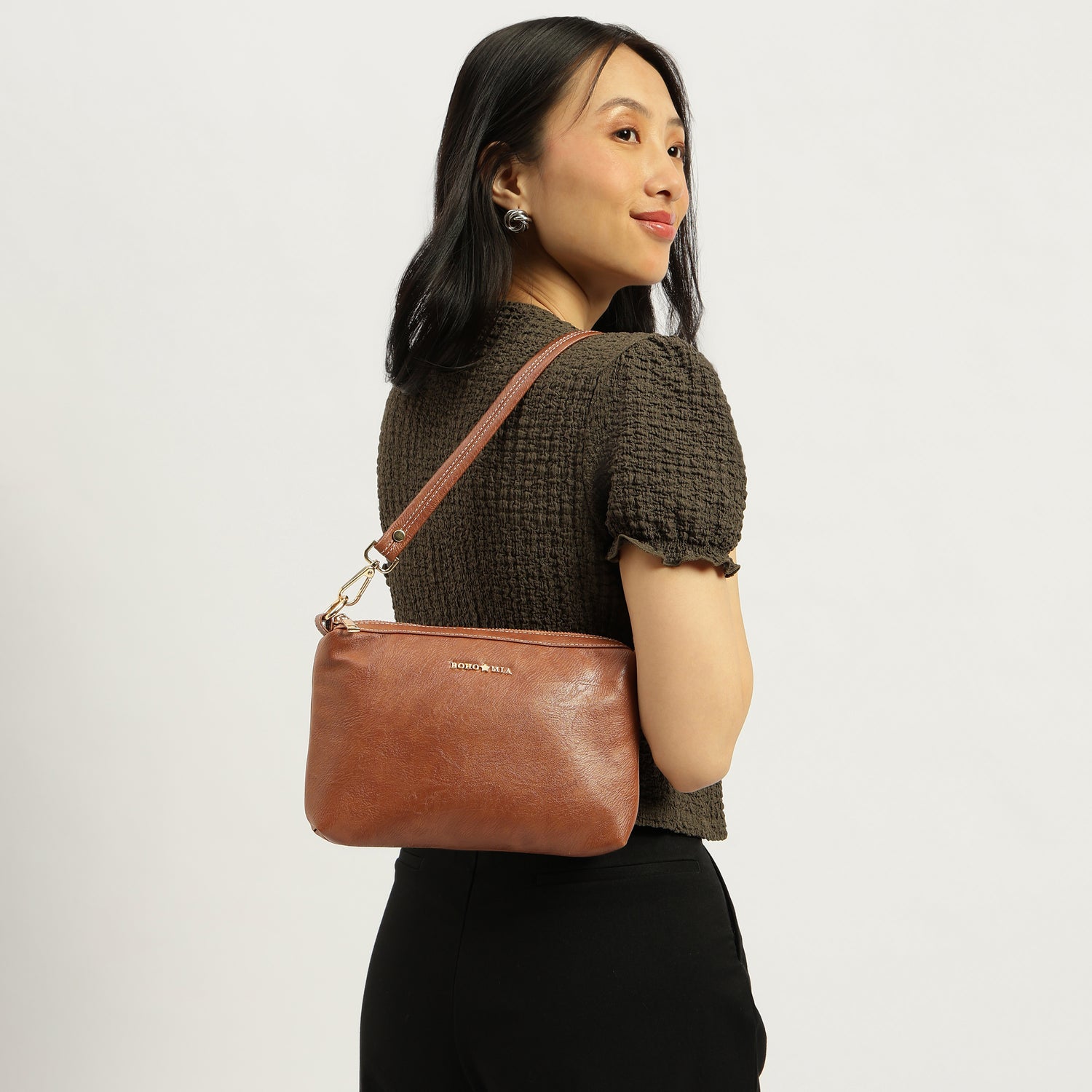 Bohomia Transfer Clutch Tan image 1