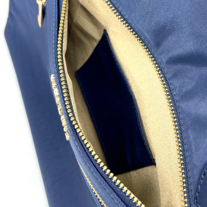 Cabin Tote Midi In Navy Blue image 4