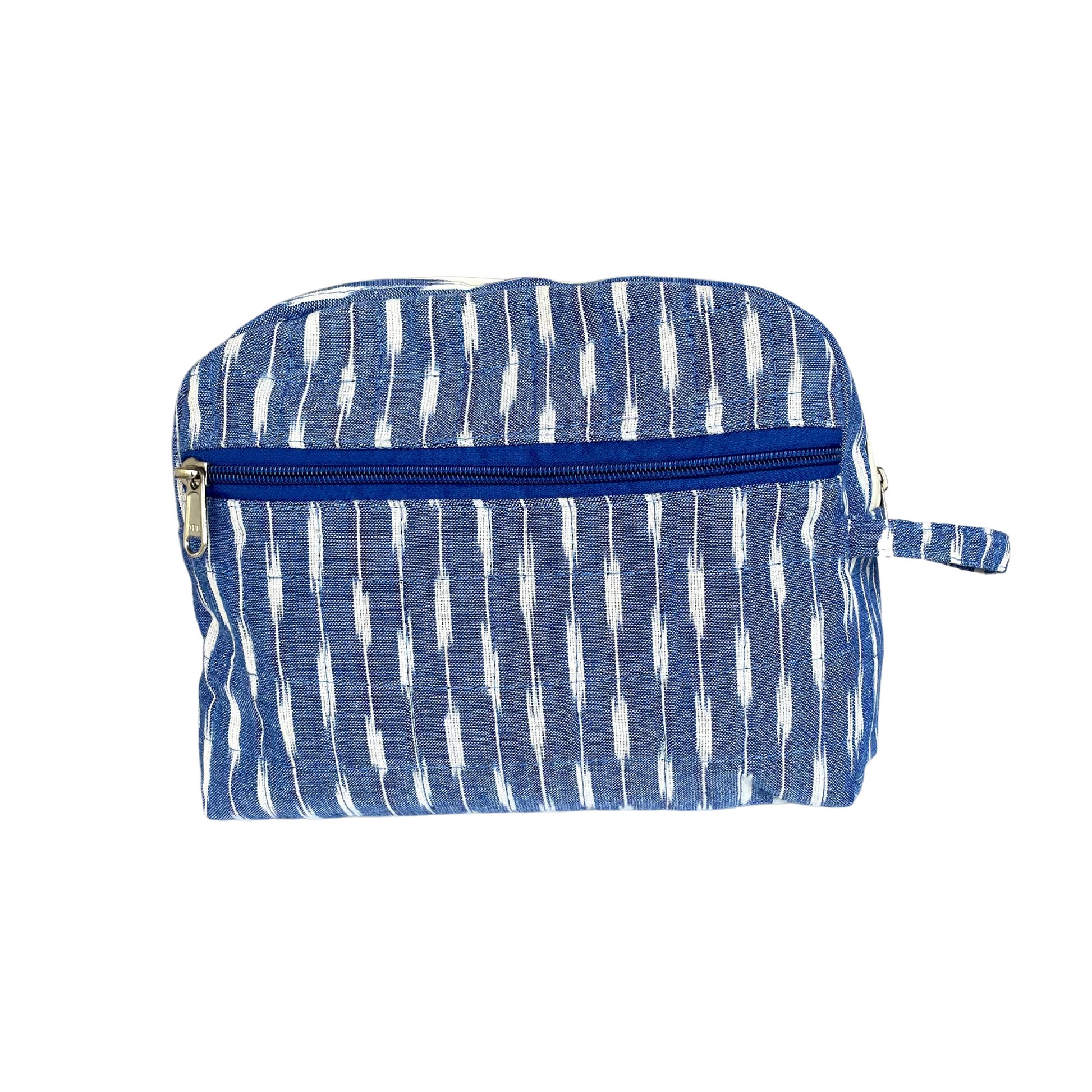 Grassroots Bohomia Ikkat Packeasy Toiletry Bag-Sky blue image 2