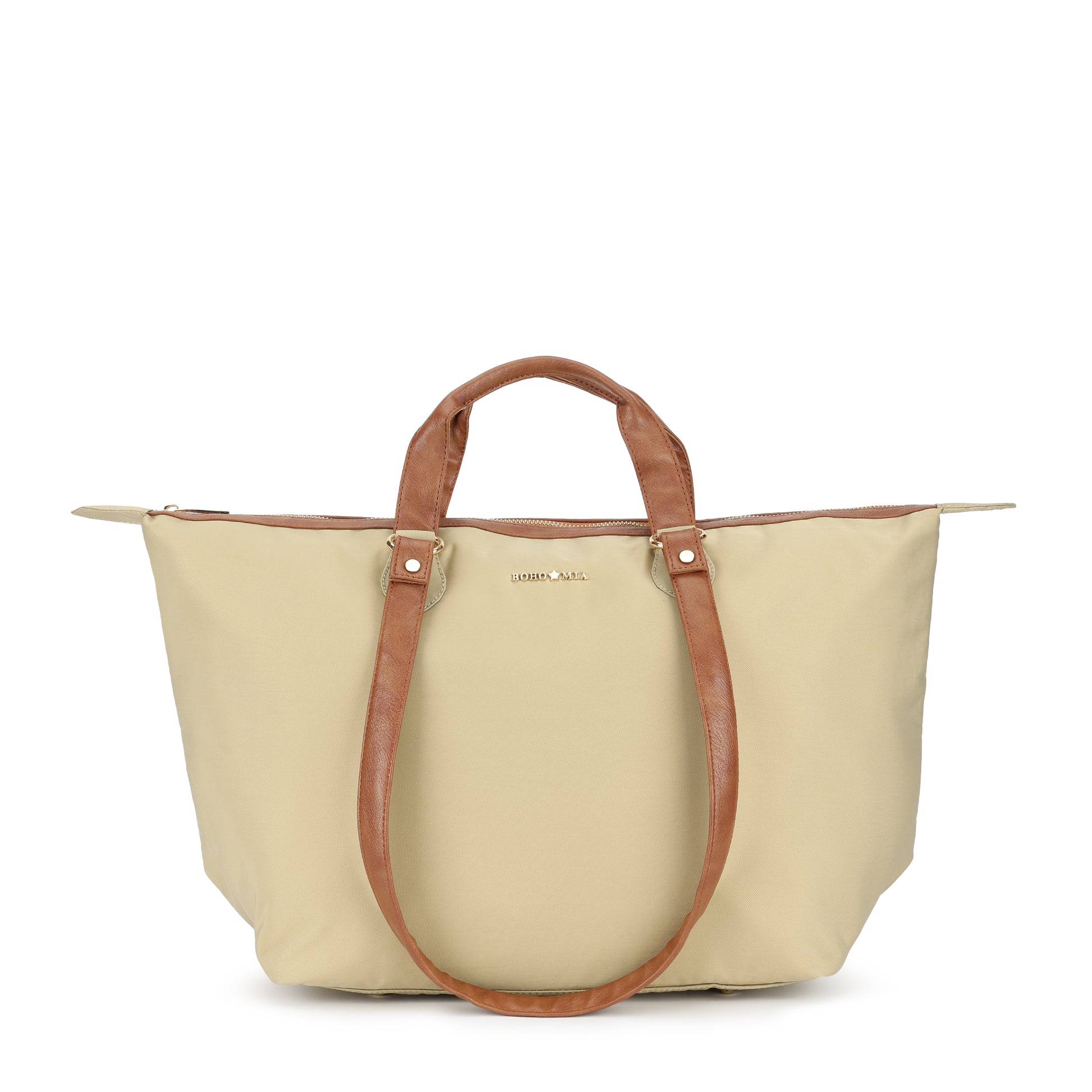 Cabin Tote Midi In Beige image 0