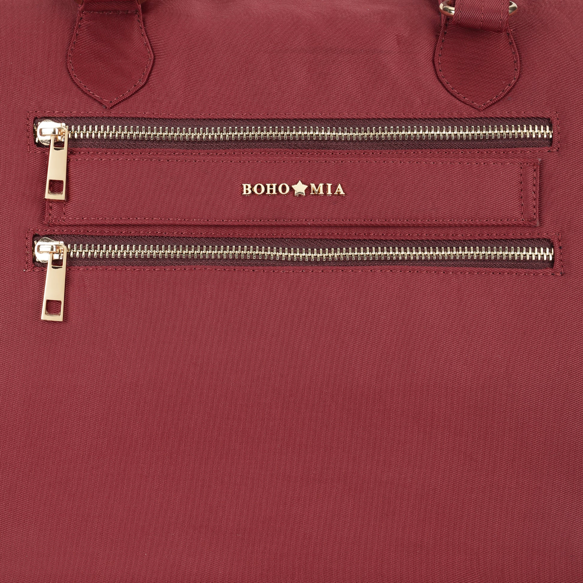 Cabin Tote Midi In Burgundy image 5
