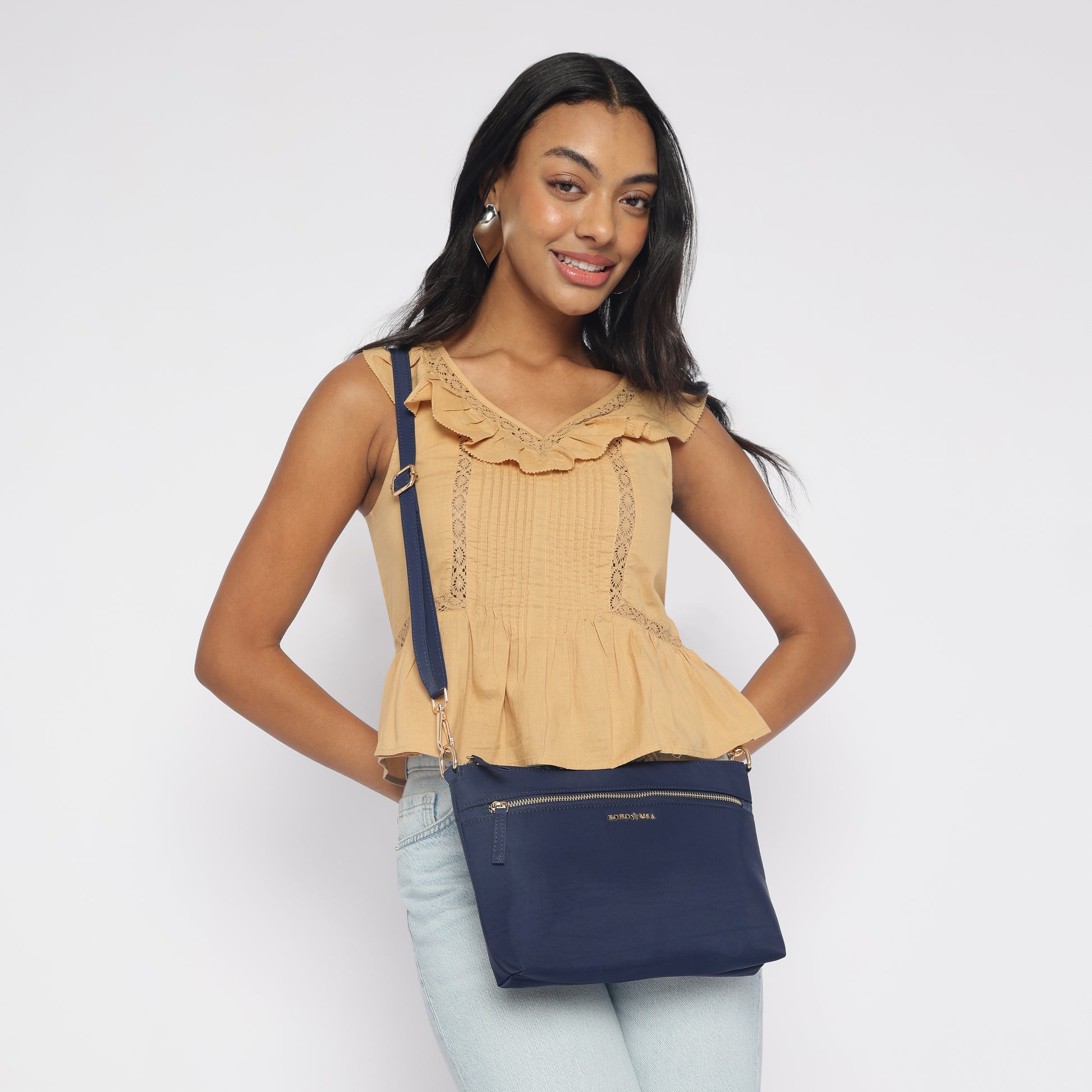 Be-Right-Back(BRB)- Navy Blue : Crossbody/Sling Bag image 7