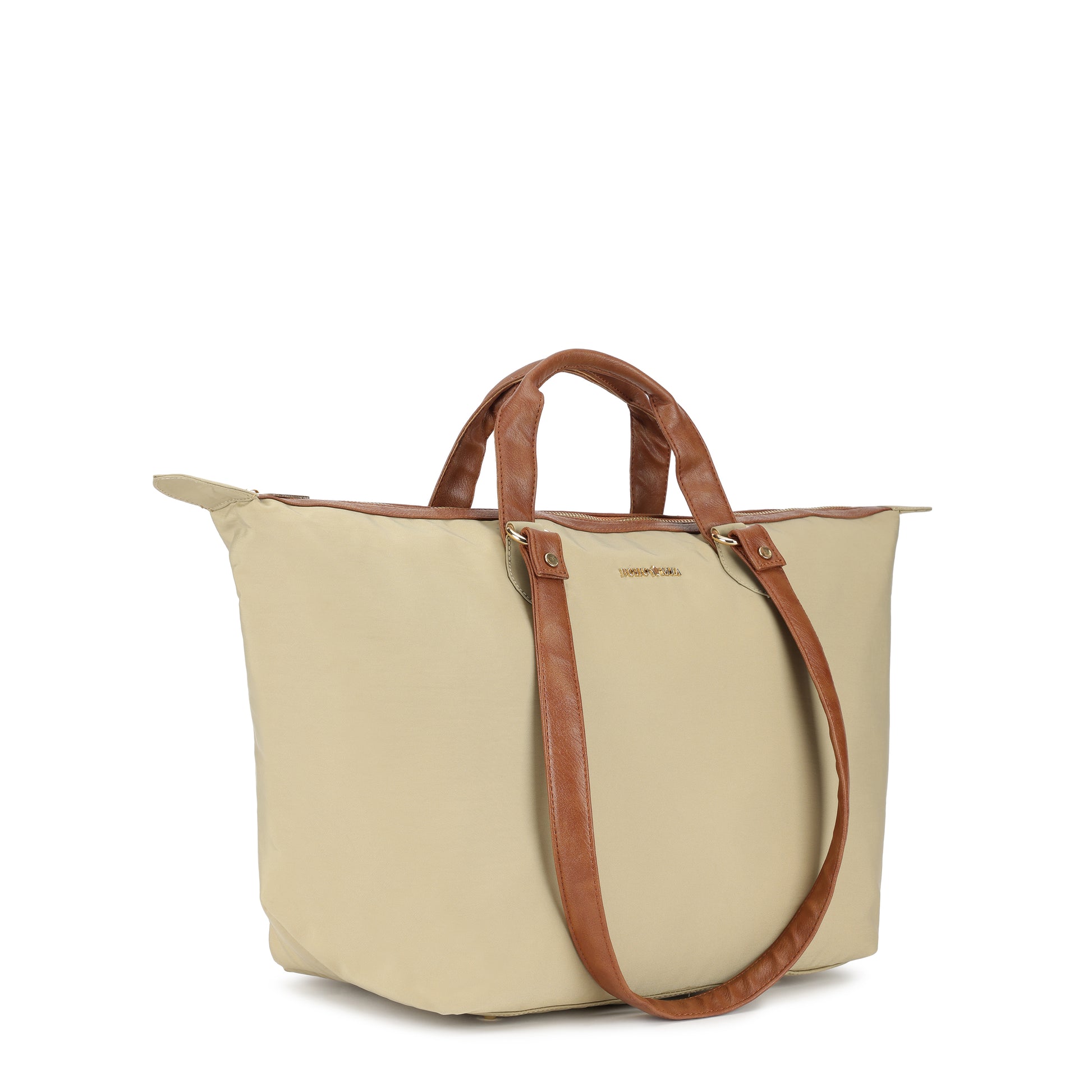 Cabin Tote Midi In Beige image 4