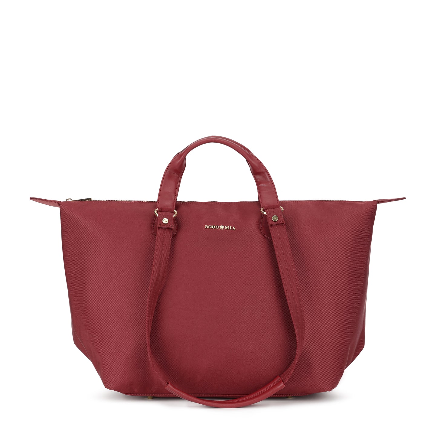 Cabin Tote Midi In Burgundy image 0