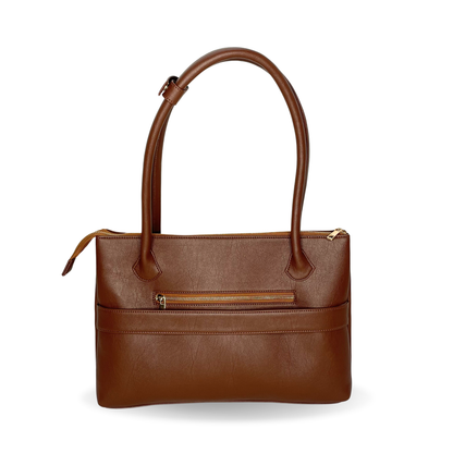 Bohomia City Tote (Light Brown) | Medium Size Work Tote for Women | Fits iPad & MacBook Air