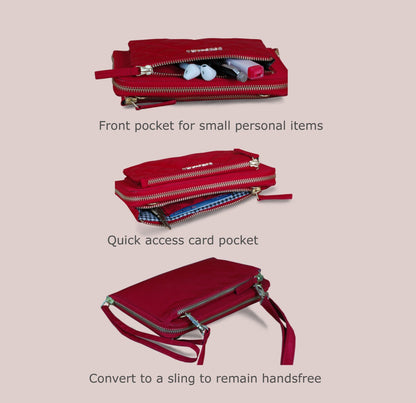 Wanderer RFID Wallet (Burgundy) image 4