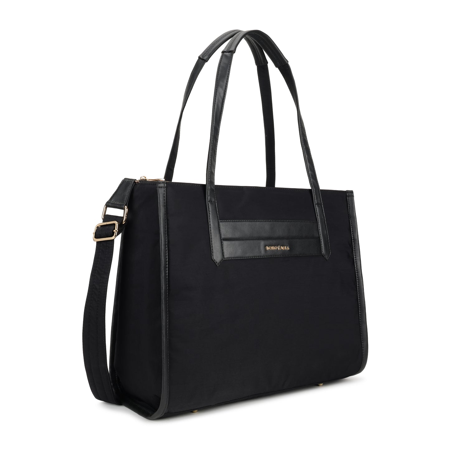 Bohomia All-Day Tote Black (Structured Tote With Laptop Compartment)