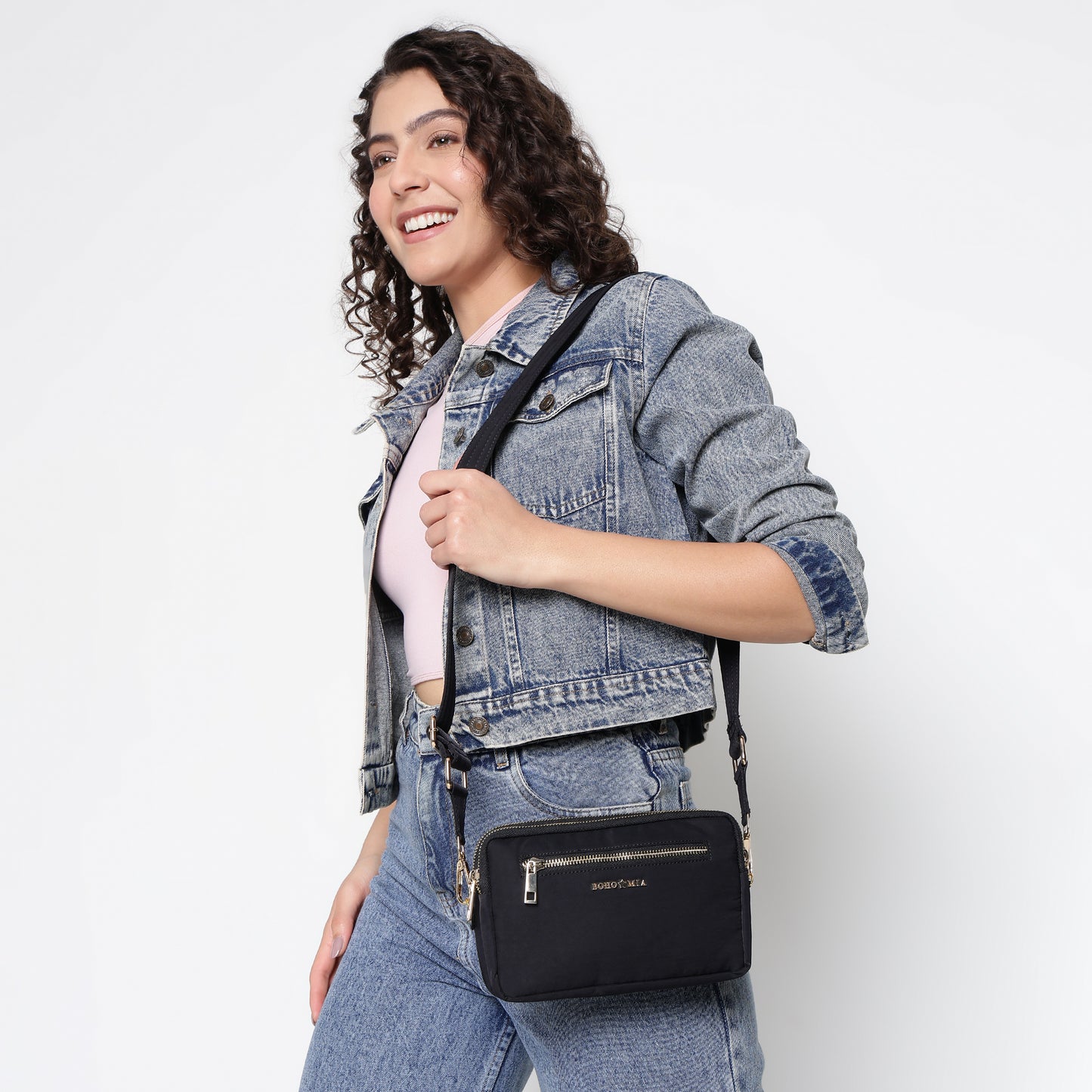 All-Rounder(Black)- Belt Bag/Clutch/Sling Bag