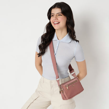 All-Rounder(Blush Pink)- Belt Bag/Clutch/Sling Bag