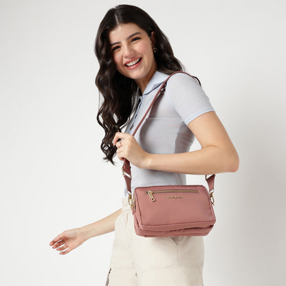 All-Rounder(Blush Pink)- Belt Bag/Clutch/Sling Bag