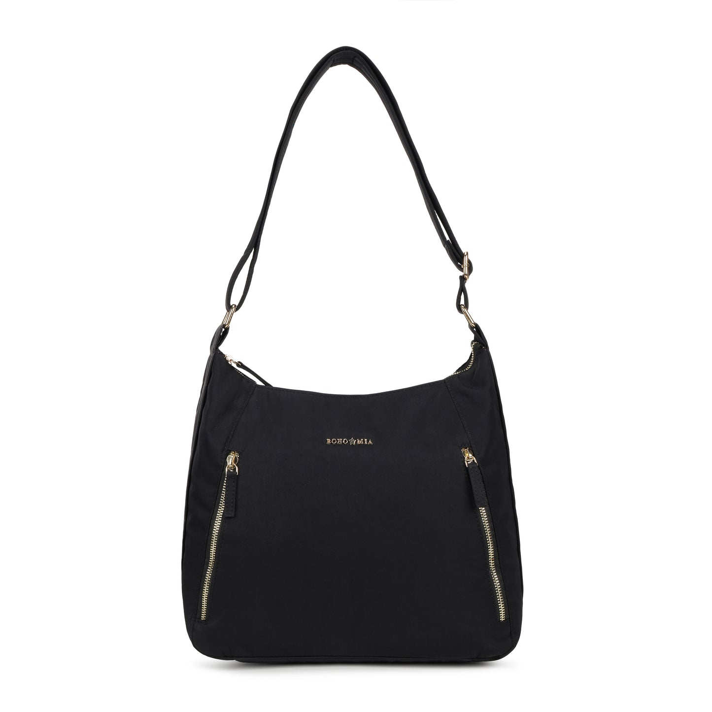 Bohomia Essential Hobo Bag Black (Brand Logo Strap)