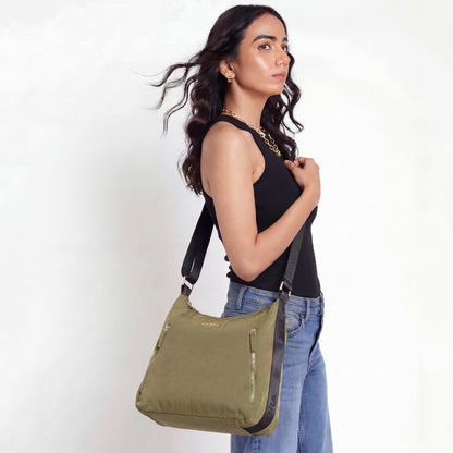Bohomia Essential Hobo Bag Green (Brand Logo Strap)