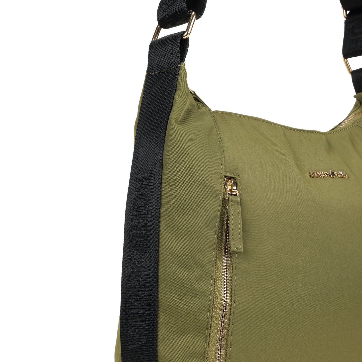 Bohomia Essential Hobo Bag Green (Brand Logo Strap)