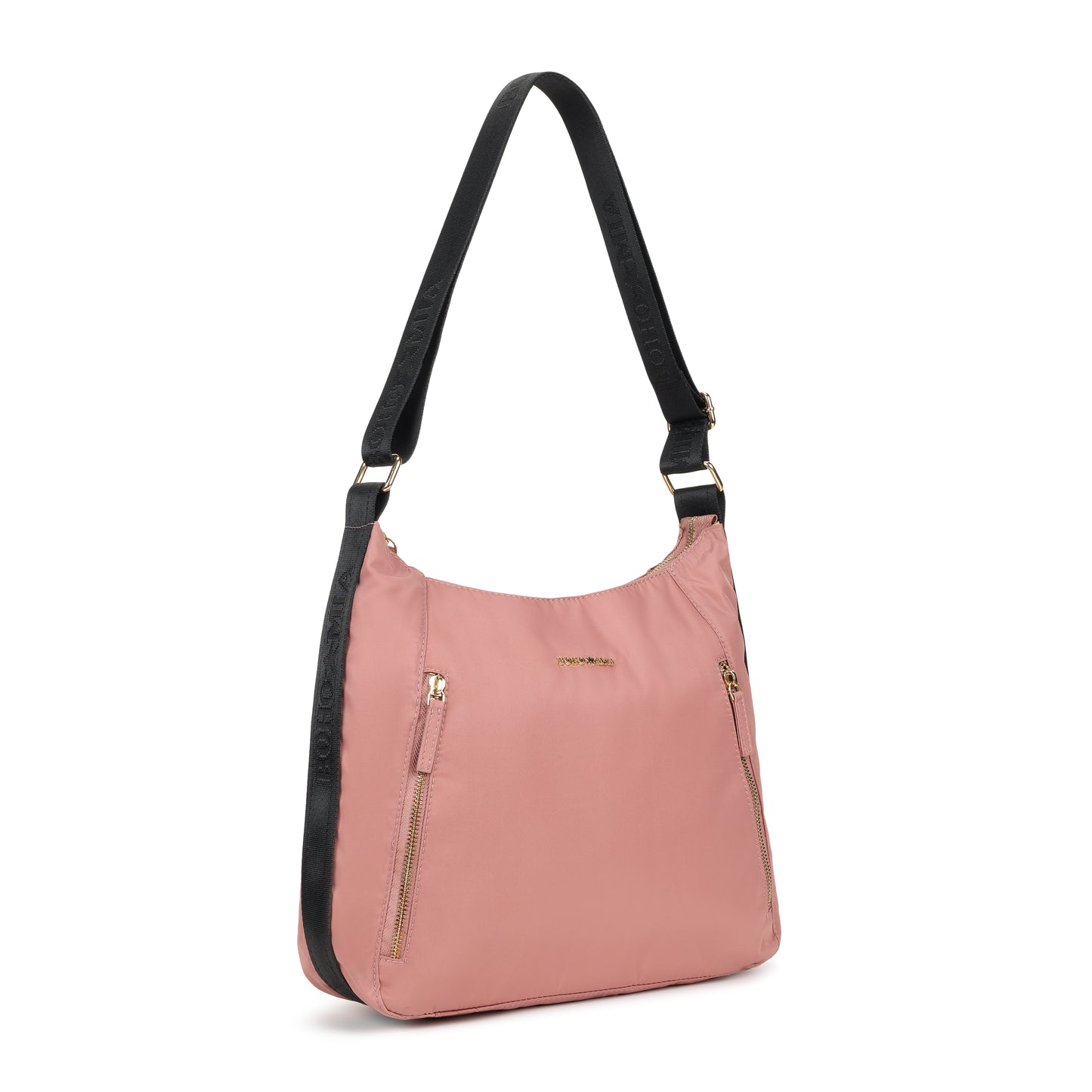 Bohomia Essential Hobo Bag Blush Pink (Brand Logo Strap)