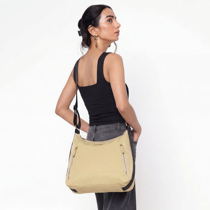 Bohomia Essential Hobo Bag Sand (Brand Logo Strap)