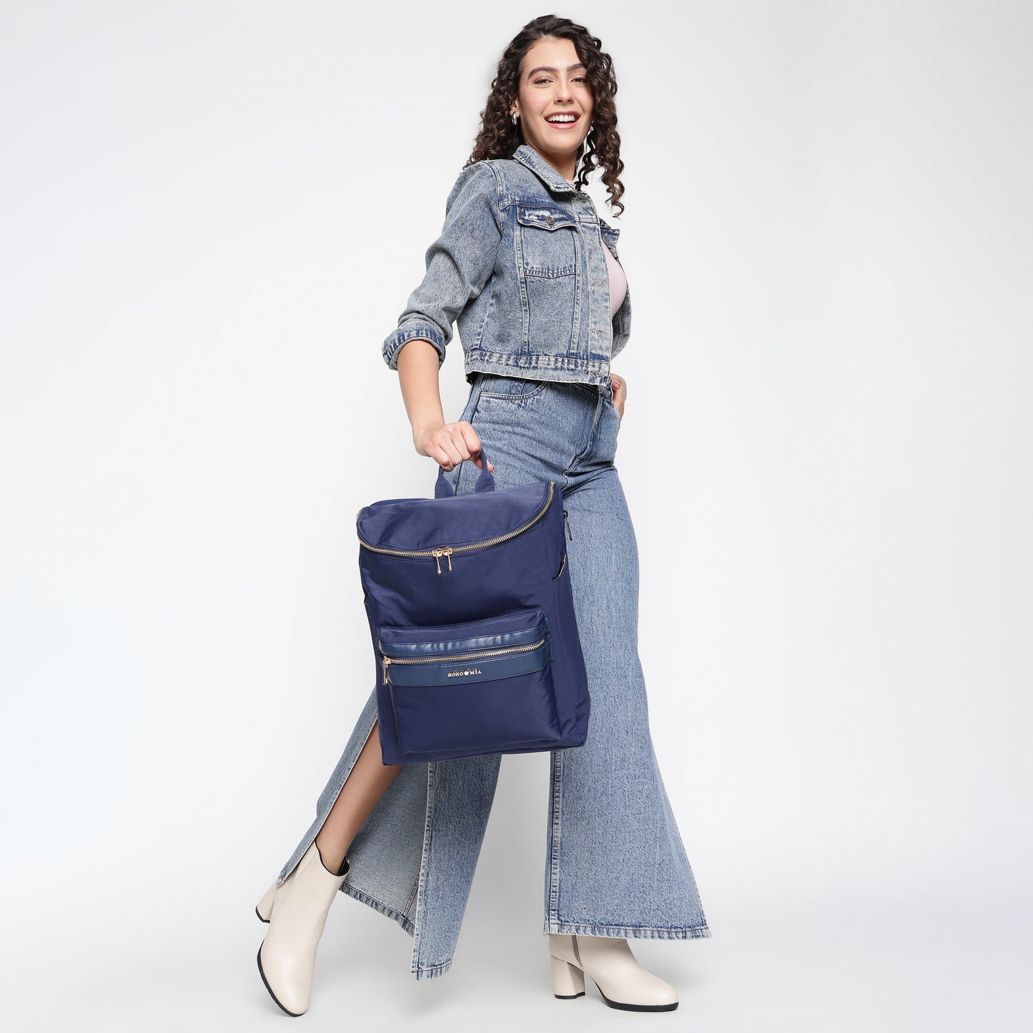 Bohomia Commuter Backpack Navy Blue (Lightweight Nylon)