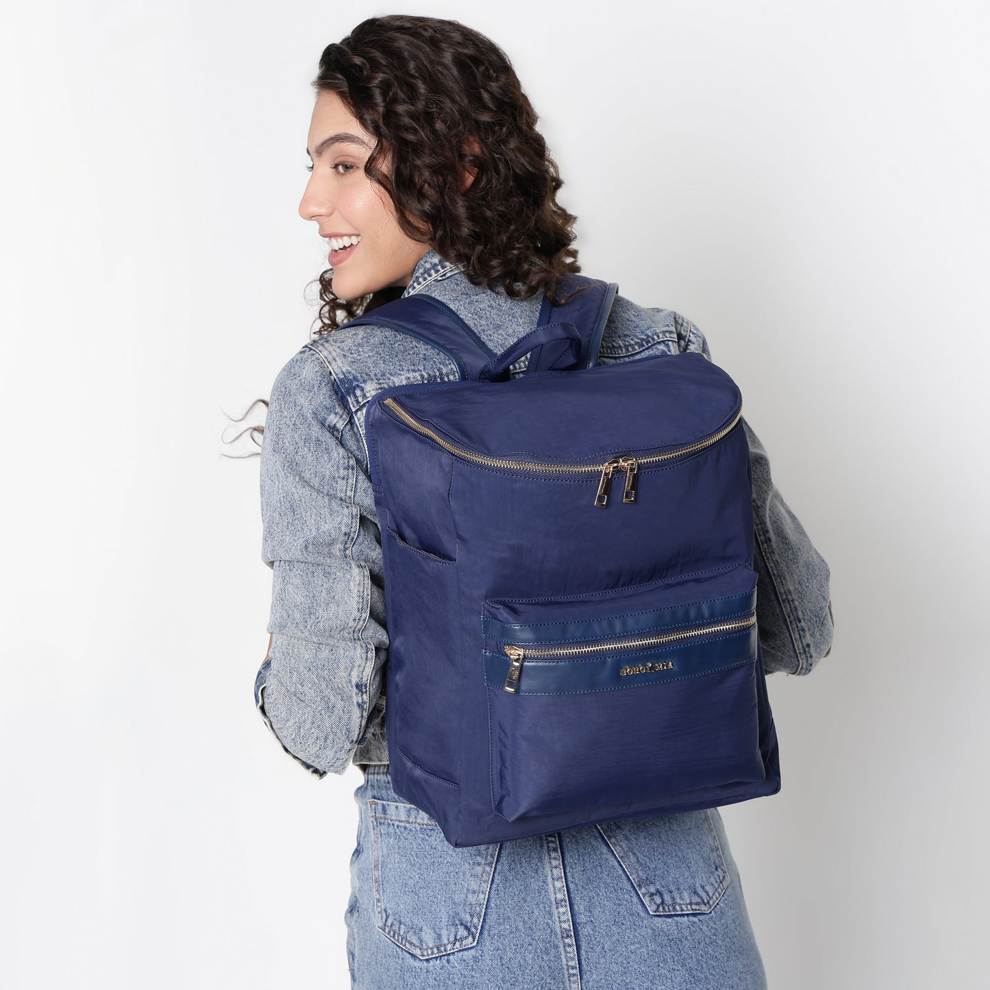 Bohomia Commuter Backpack Navy Blue (Lightweight Nylon)