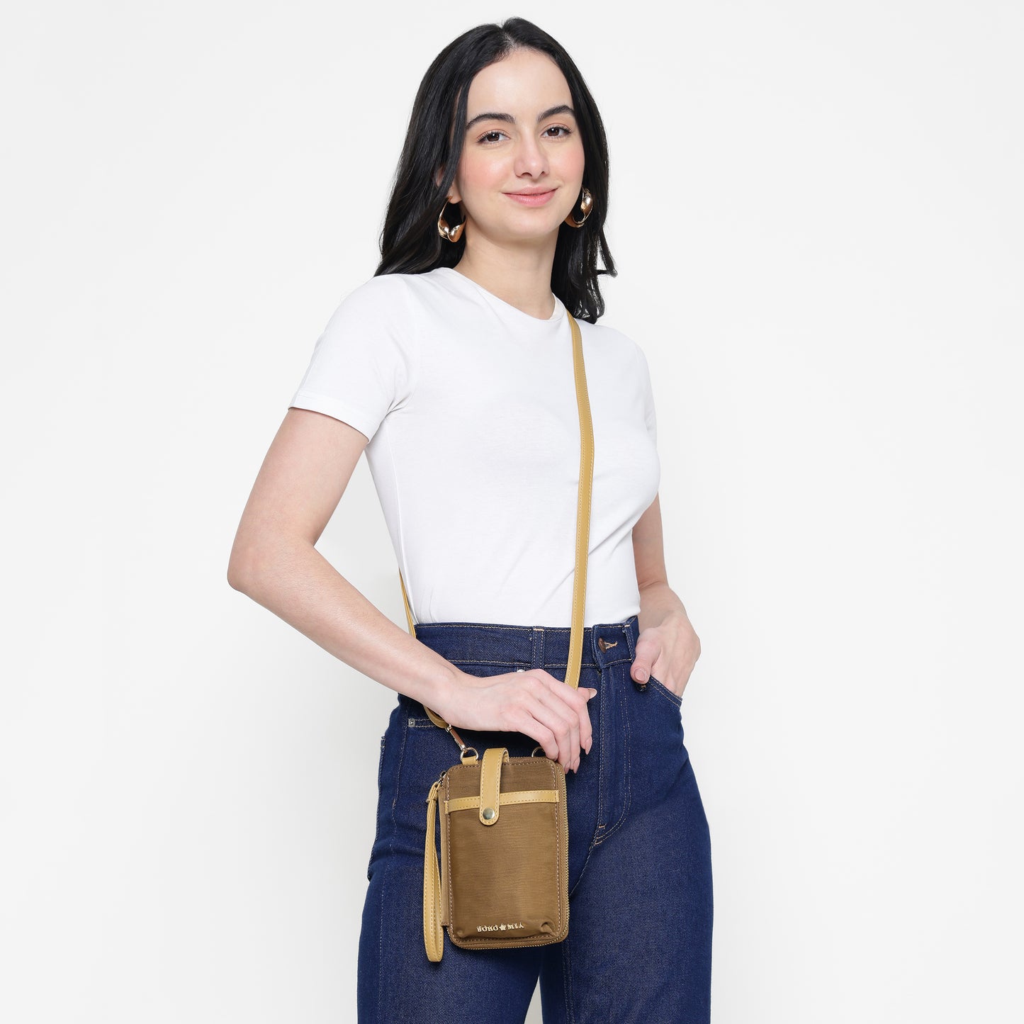 Breeze Mobile Sling Wallet Khaki