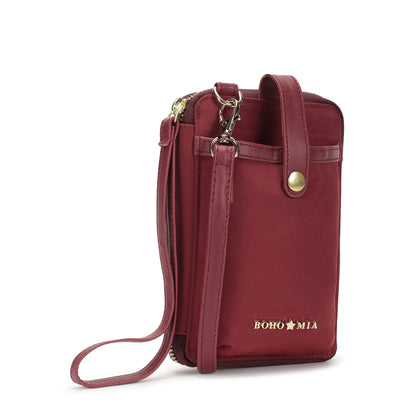 Breeze Mobile Sling Wallet (Burgundy)