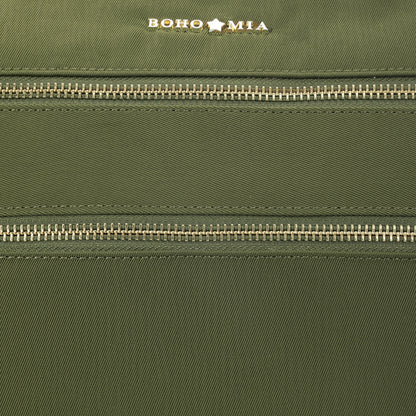 Tripper Crossbody/Sling Bag (Metal Zip) Olive Green
