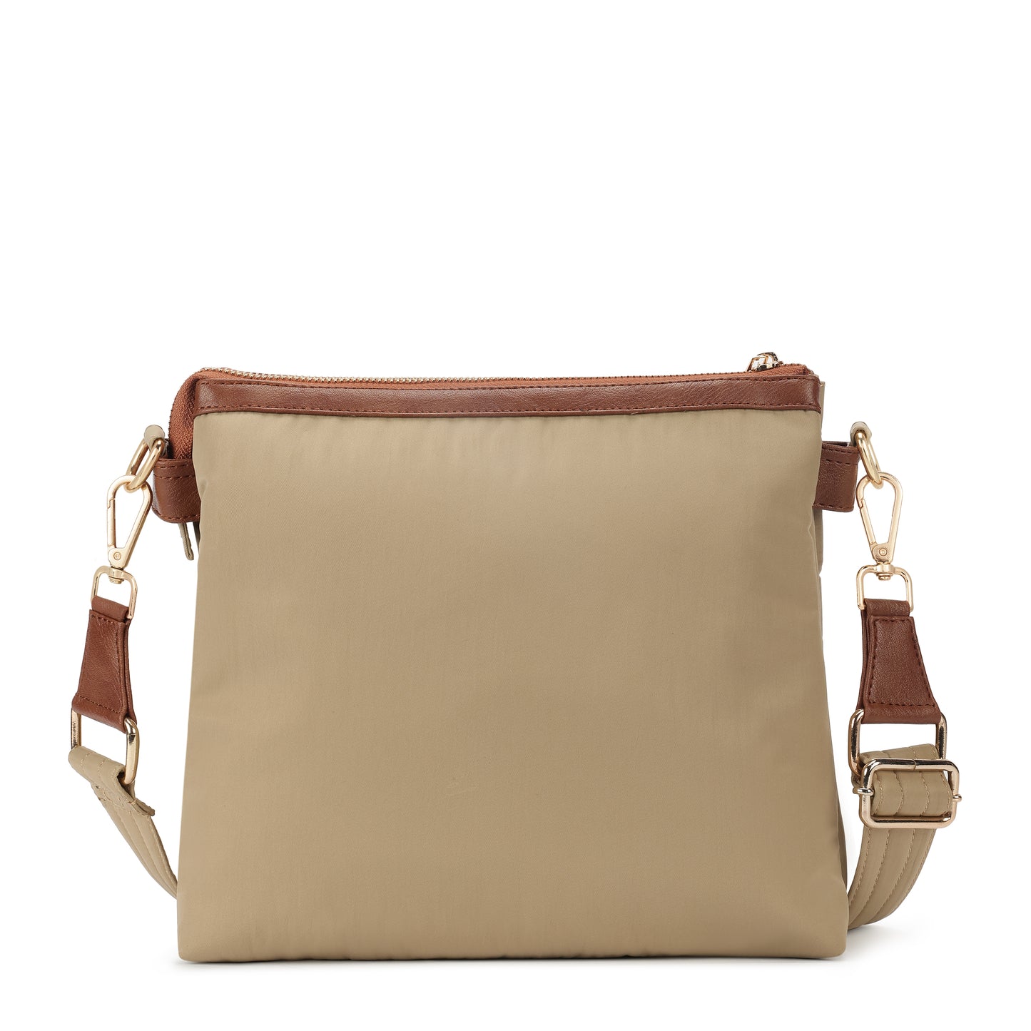 Tripper Crossbody/Sling Bag (Metal Zip) Sand